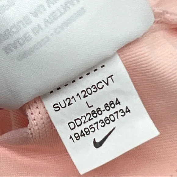 Nike Air Dri Fit Tank All Over Logo Running Top Coral Size Large - Picture 7 of 8